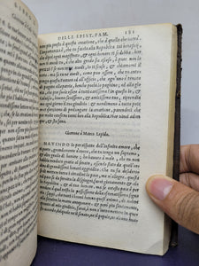 Le Epistole Famigliari di Cicerone tradotte secondo i veri sensi dell'autore & con figure proprie della lingua volgare, 1551