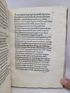 Terentianus de litteris syllabis et metris Horatii, 1503