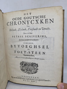 Het Oude Goutsche Chronycxken van Hollandt, Zeelandt, Vrieslandt en Utrecht, 1663