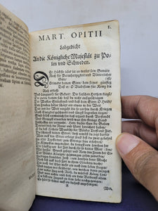 Mart. Opitii Opera poetica. Das ist: Geistliche und Weltliche Poemata, 1645-1646