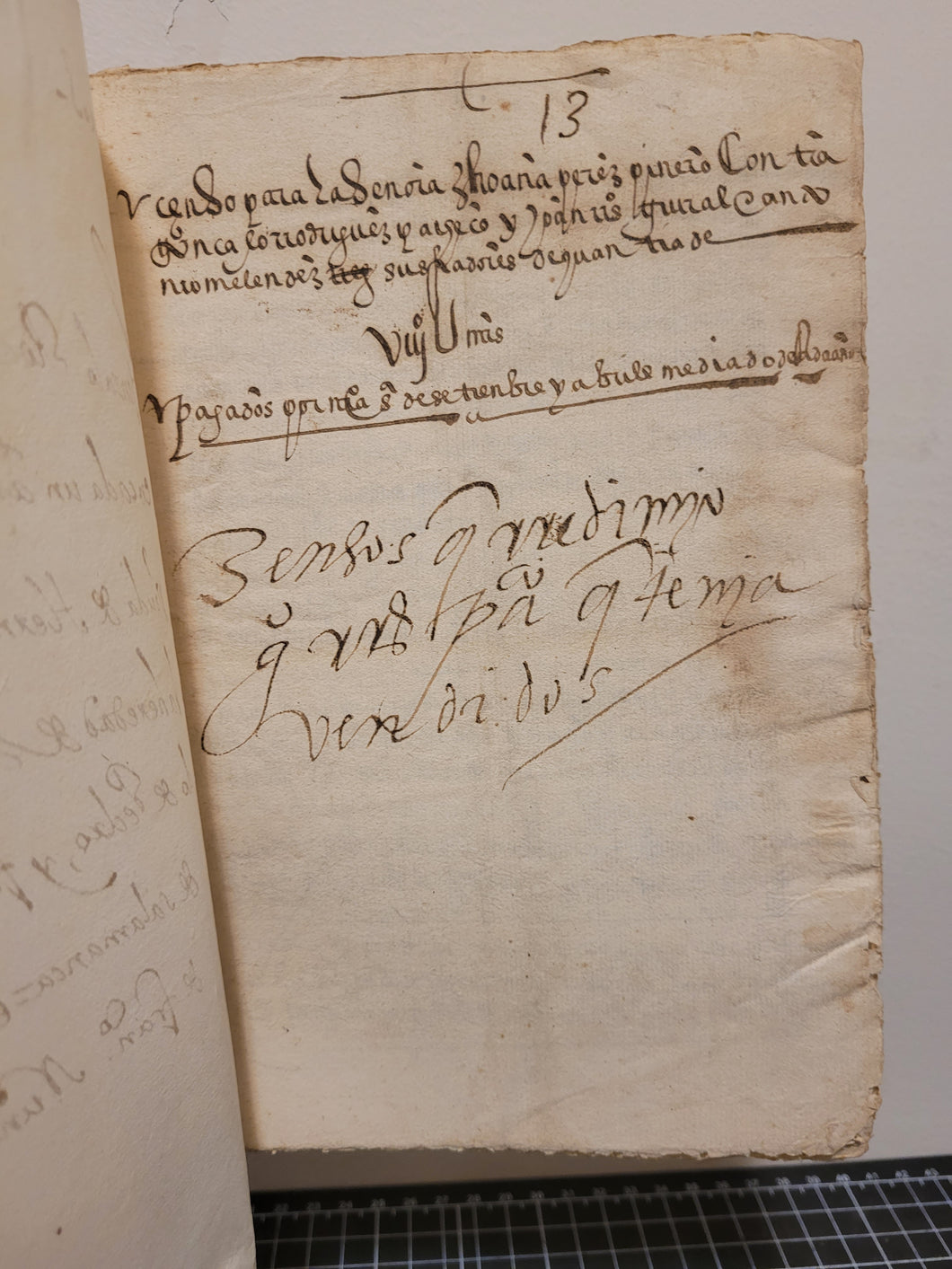Spanish Notarial Manuscript, for one Juana Perez Pinero in Ciudad Rodrigo, 1565