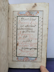Himlisches Specerey Leistel mit allerhand zuverlässenen (?) geistlichen Specereijen und Seelen Sätzungen, 1786