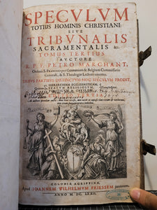 Tribunal Sacramentale et Visibile Animarum in Hac Vita Mortali, 1672