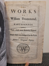 Load image into Gallery viewer, The Works of William Drummond of Hawthornden, 1711