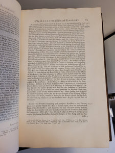 The English, Scotch and Irish Historical Libraries, 1736