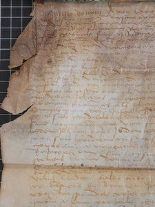 Medieval Manuscript on Parchment, Likely 15th Century