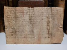 Load image into Gallery viewer, Medieval Charter. Manuscript on Parchment, 13th Century