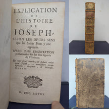 Load image into Gallery viewer, Explication de l’histoire de joseph, 1728. 1st Edition
