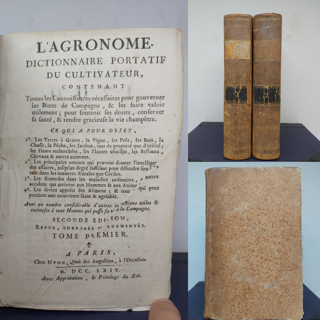 L'Agronome. Dictionnaire portatif du cultivateur, 1764