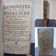 Load image into Gallery viewer, Conduites pour les exercices principaux qui se font dans les seminaires ecclesiastiques, 1678