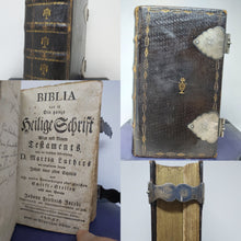 Load image into Gallery viewer, Biblia das ist Die ganze Heilige Schrift Alten und Neuen Testaments, 1815; bound with Evangelisches Gesangbuch, 1835