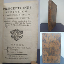 Load image into Gallery viewer, Praeceptiones Rhetoricae, Ex Aristotele, Cicerone Et Quintiliano Depromptae, 1770