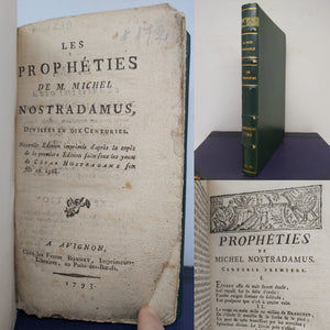 Les Propheties de M. Michel Nostradamus, Divisees en dix Centuries, 1793