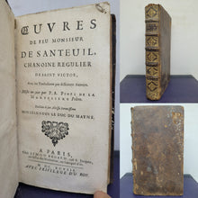 Load image into Gallery viewer, Oeuvres de Feu Monsieur De Santeuil, Avec les Traductions par differents Auteurs, 1698