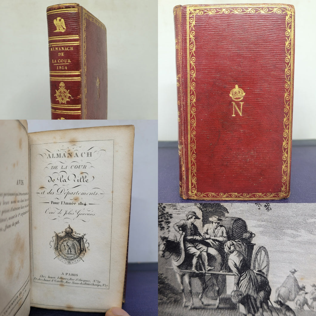 Almanach de la Cour, de la Ville et des Departements, 1814. Napoleon Monogram