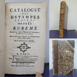 Catalogue des estampes gravees d'apres Rubens, 1751