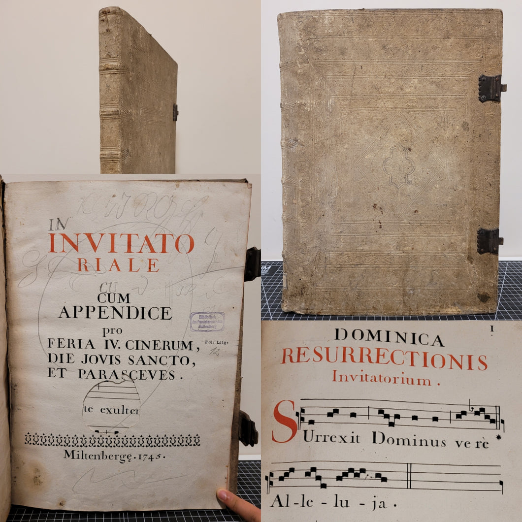 Invitatoriale, cum appendice pro feria IV cinerum, die jovis sancto, et parasceves, 1745