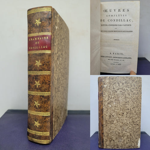 ***RESERVED*** Oeuvres Completes De Condillac, 1803. La Grammaire