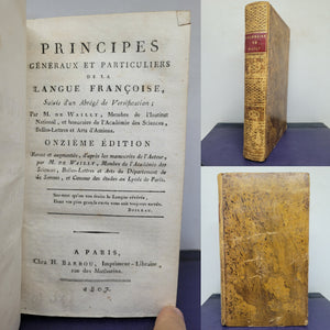 Principes Generaux et Particuliers de la Langue Francaise, 1807