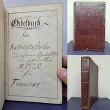 Load image into Gallery viewer, Gebetbuch fur Katholische Christen. German Manuscript Book of Prayer, 1818