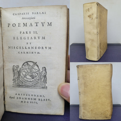 Casparis Barlaei Antverpiani Poematum pars II: Elegiarum et Miscellaneorum carminum, 1646
