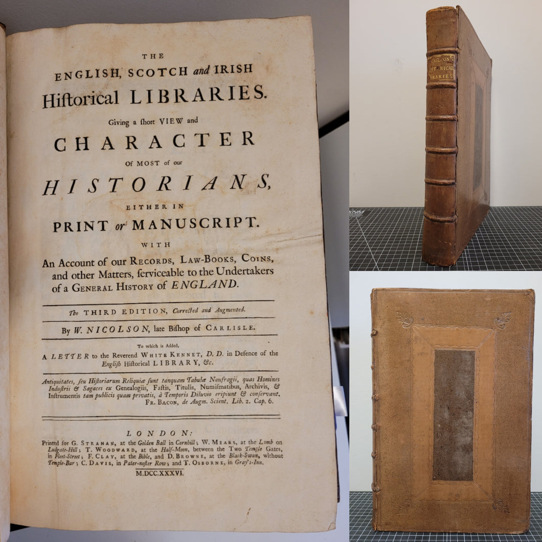 The English, Scotch and Irish Historical Libraries, 1736